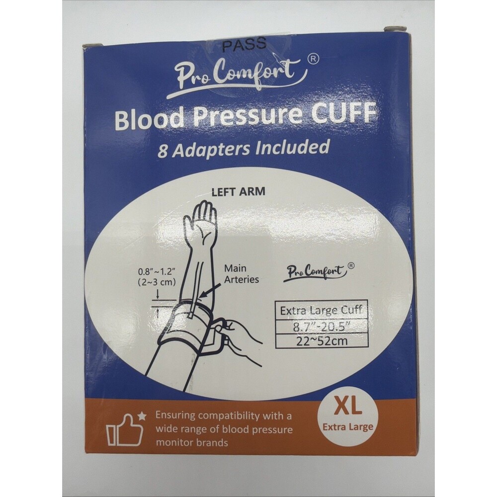 Pro Comfort Blood Pressure Cuff X-Large XL Replacement 22-52cm NEW